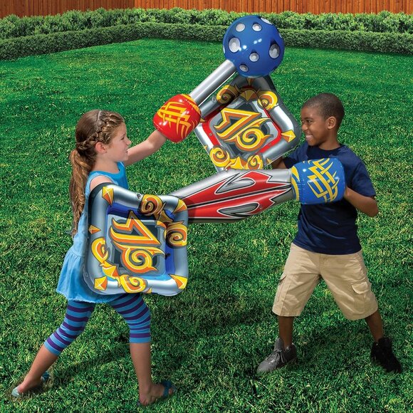 Banzai Mega Warrior Battle Pack Inflatable Kids Sword Mace and 2 Shields - Picture 2 of 6